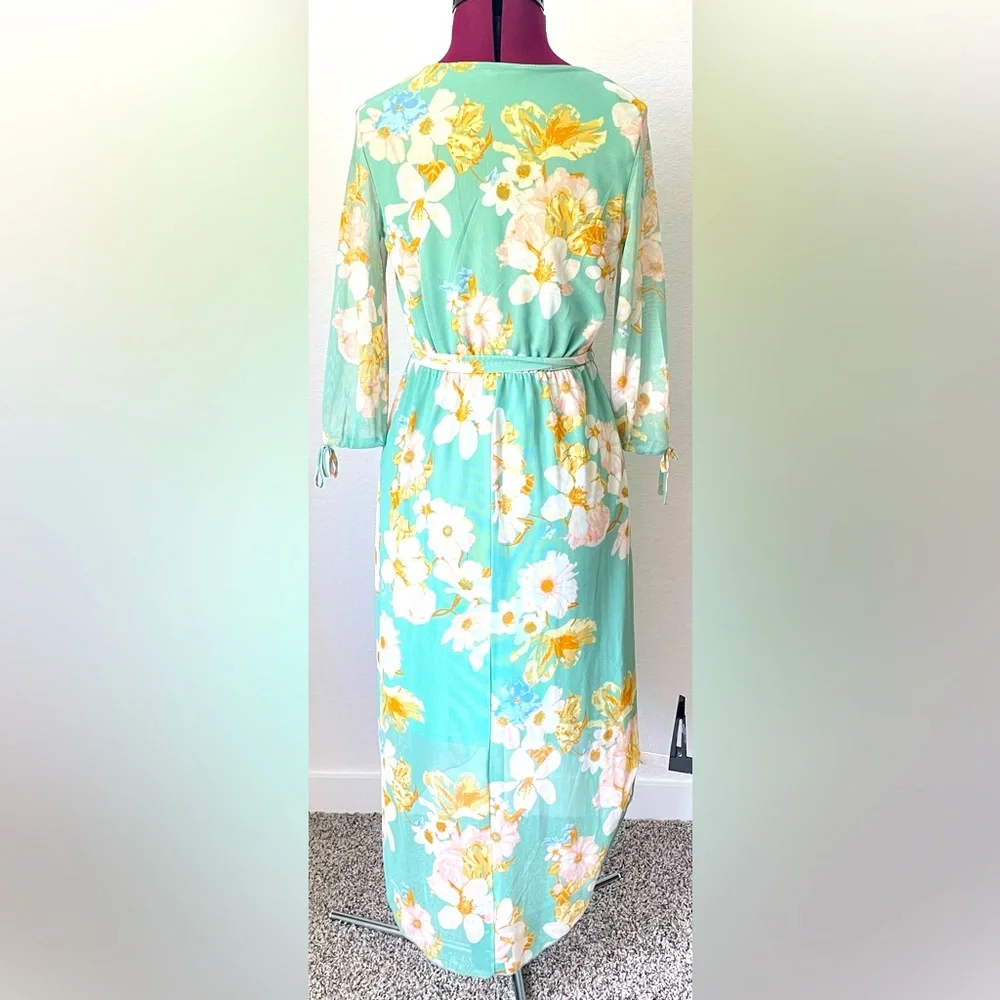Allison Brittney mint green floral dress - Picture 5 of 5